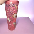 24oz. tumbler with colored lids