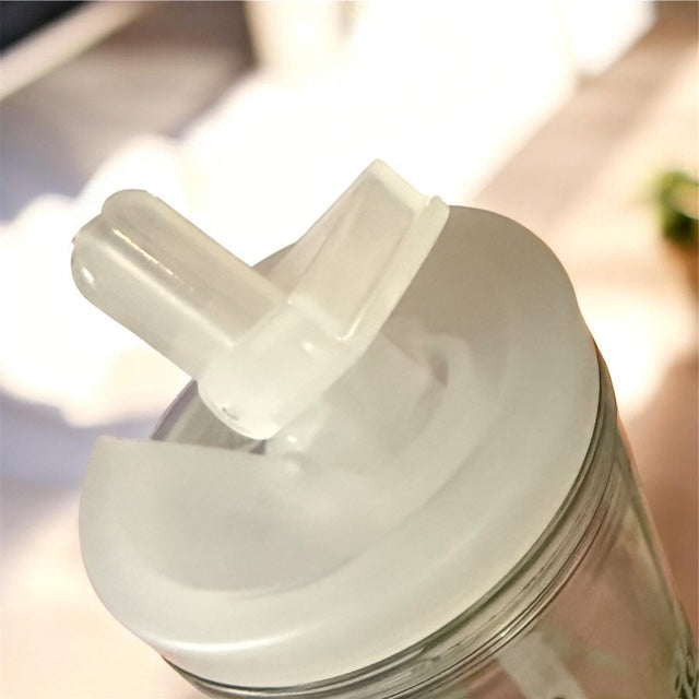 20 oz. flip lid tumbler w/straw